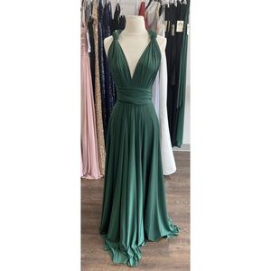 Twobirds Jersey convertible ballgown in black, size B